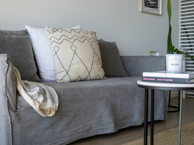 Lounge area with custom furniture selection